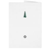 ノールウィンターフローラクリスマスホリデーカード (裏面)