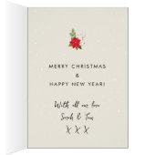 ノールウィンターフローラクリスマスホリデーカード (内側 (右))