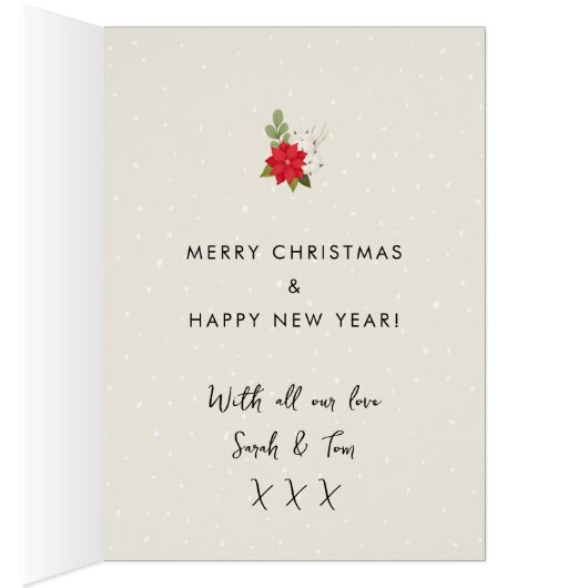 ノールウィンターフローラクリスマスホリデーカード (内側 (右))