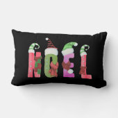 ノールウォーターカラー小妖精や小人スタイルクリスマス ランバークッション (裏面)