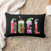 ノールウォーターカラー小妖精や小人スタイルクリスマス ランバークッション (ブランケット)