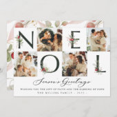 ノールウォーターカロクランベリーコラージュ4フォトホリデー シーズンカード (正面/裏面)