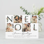 ノールウォーターカロクランベリーコラージュ4フォトホリデー シーズンカード (スタンド正面)