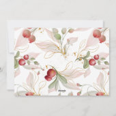 ノールウォーターカロクランベリーコラージュ4フォトホリデー シーズンカード (裏面)