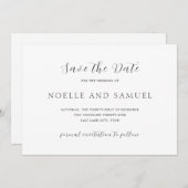 ノールエレガントな結婚式 セーブザデート (正面/裏面)