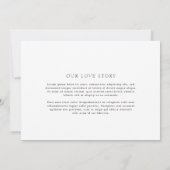 ノールエレガントな結婚式 招待状 (裏面)