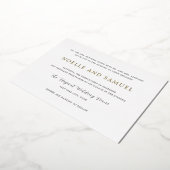 ノールエレガントな結婚式 箔招待状 (回転した状態)