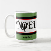 ノールキャットシルエットクリスマパーソナライズされたス コーヒーマグカップ (左)