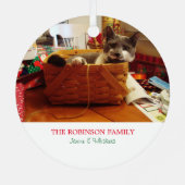 ノールキャットフォトホリデーオーナメント メタルオーナメント (裏面)