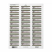 ノールキャットホリデイ差出人住所ラベル ラベル (フルシート)