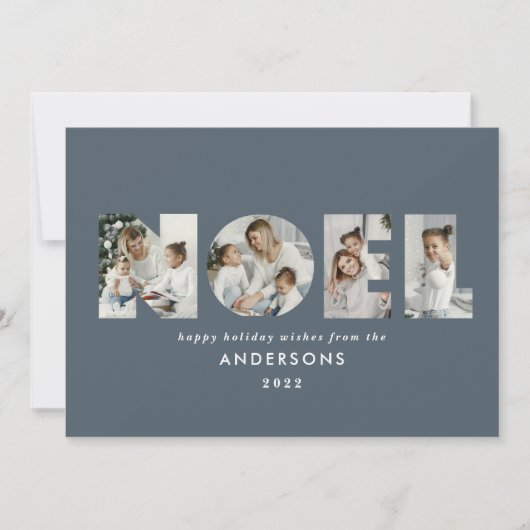 ノールクリスはっきりしたマモダンス4フォトシンプル休日 シーズンカード (正面)