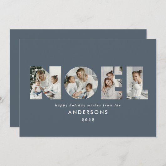 ノールクリスはっきりしたマモダンス4フォトシンプル休日 シーズンカード (正面/裏面)