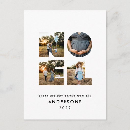 ノールクリスはっきりしたマモダンス4フォトシンプル休日 シーズンポストカード (正面)