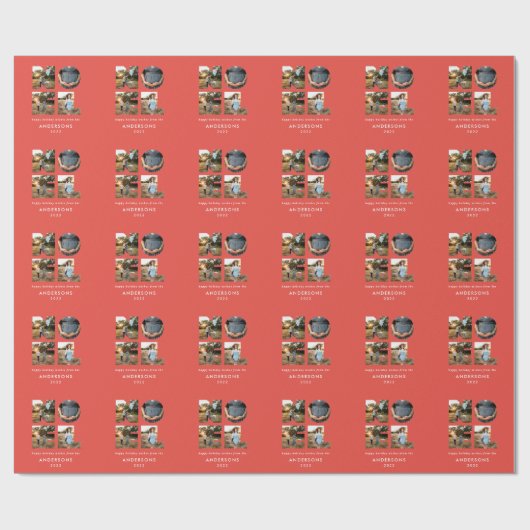 ノールクリスはっきりしたマモダンス4フォトシンプル休日 ラッピングペーパー (フラット)