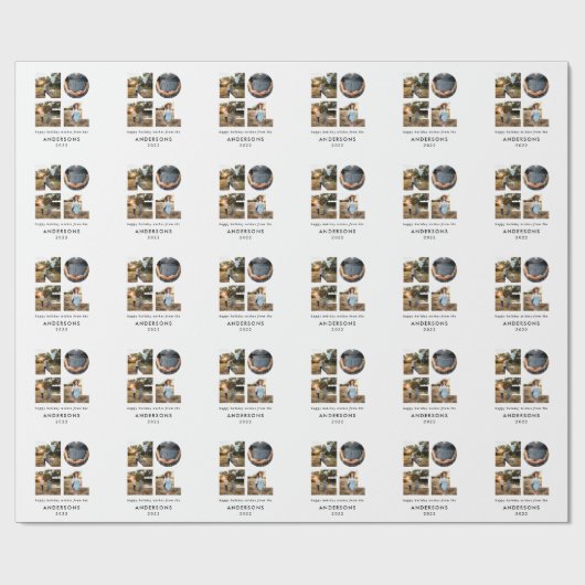 ノールクリスはっきりしたマモダンス4フォトシンプル休日 ラッピングペーパー (フラット)