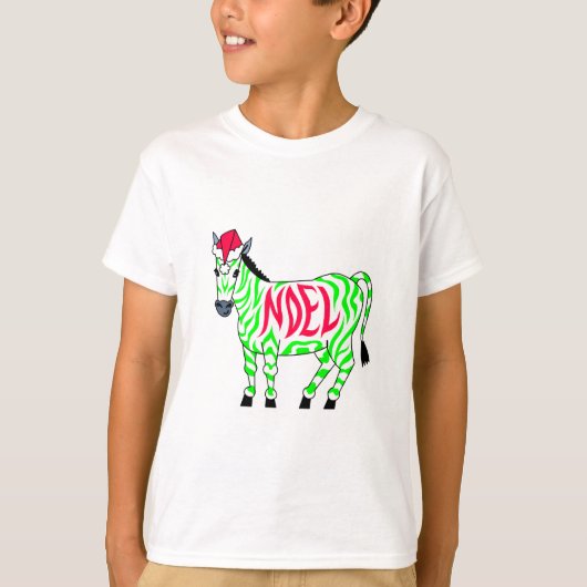 ノールクリスマスゼブラ Tシャツ (正面)
