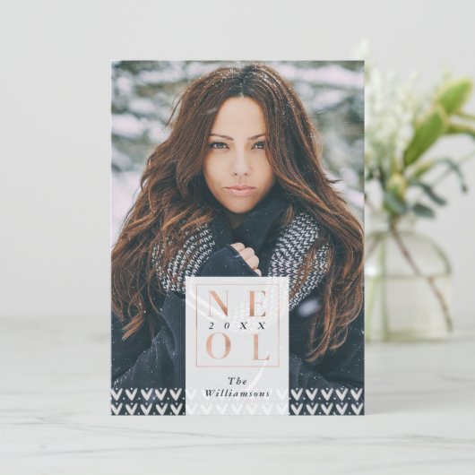 ノールクリスマストレンディーミニマルセーター |写真 シーズンカード (スタンド正面)