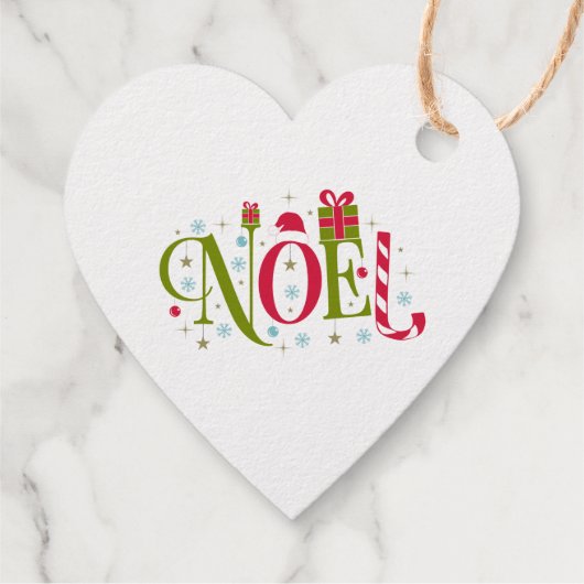 ノールクリスマス文字フォイルメッセージカード フェイバータグ (裏面)