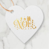 ノールクリスマス文字フォイルメッセージカード フェイバータグ (正面)