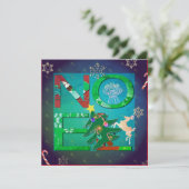 ノールクリスマス+フォトフラットホリデーカード シーズンカード (スタンド正面)