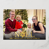 ノールスノーフレークメリークリスマスフォイルホリデーカード 箔シーズンカード (正面)