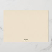 ノールスノーフレークメリークリスマスフォイルホリデーカード 箔シーズンカード (裏面)