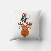 ノールディアベルズボーブルルドルフ雪の結晶クリスマス クッション (裏面)