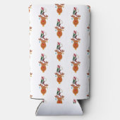 ノールディアベルズボーブルルドルフ雪の結晶クリスマス スリム缶クーラー (裏面)