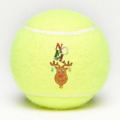 ノールディアベルズボーブルルドルフ雪の結晶クリスマス テニスボール (裏面)