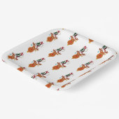 ノールディアベルズボーブルルドルフ雪の結晶クリスマス ペーパープレート (傾斜あり)