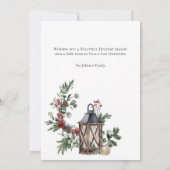 ノールナツクラッカーパインホリデークリスマスカード (裏面)