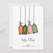 ノールハッモダンプホリデーズギフトラベル シーズンカード (正面)