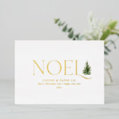 ノールビジモダンネスクリスマス 箔シーズンカード (立ち正面)