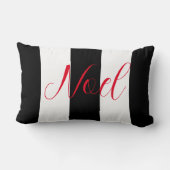 ノールブラック&ホワイトホリデーランバーピロー ランバークッション (裏面)