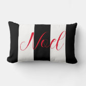ノールブラック&ホワイトホリデーランバーピロー ランバークッション (正面)