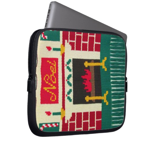 ノールホリデーアーティザンクロシェプリントエレクトロニクスバッグ ラップトップスリーブ (正面右)