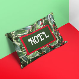 ノールホリ葉ーズ&レッドベリーズホリデー アクセントクッション