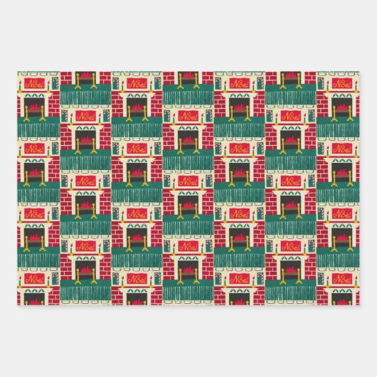 ノールマントルレンガフィアプレイスアーティザンクロシェプリント ラッピングペーパーシート (正面3)