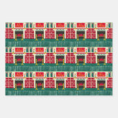 ノールマントルレンガフィアプレイスアーティザンクロシェプリント ラッピングペーパーシート (正面)