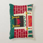 ノールマントルレンガフィアレスデザイナークロシェプリント アクセントクッション (正面(垂直))