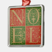 ノールレッド&グリーン装飾ホリデー メタルオーナメント (左)