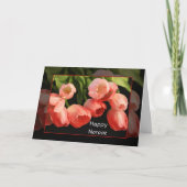 ノールーズのお祝い ペルシャ暦新年 グリーティングカード-チューリップ シーズンカード (正面)