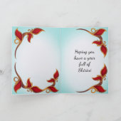 ノールーズ（ペルシャの新年）グリーティングカード カード (内部)