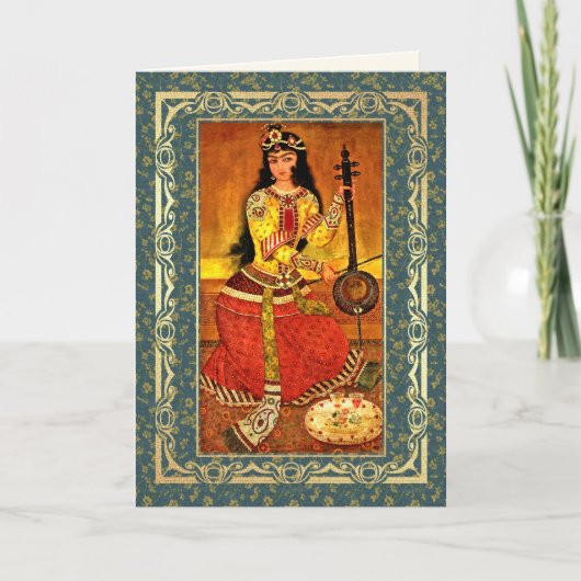 ノールーズ・ムバラク。ペルシャ暦の新年のグリーティングカード シーズンカード (正面)