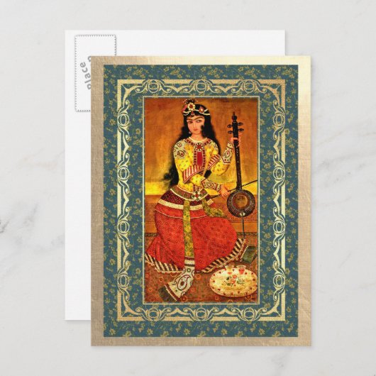 ノールーズ・ムバラク。ペルシャ暦の新年のポストカード シーズンポストカード (正面/裏面)