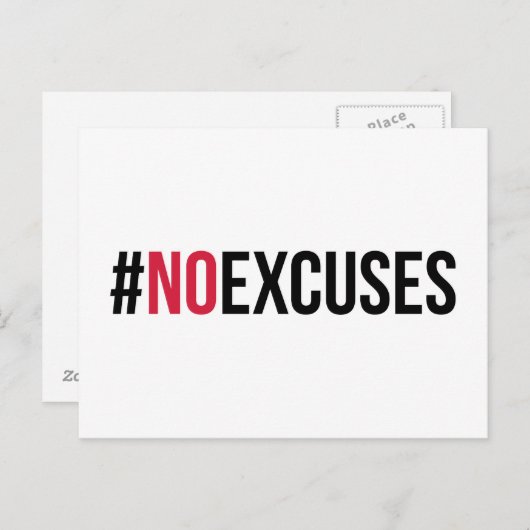 ノーレシーズジム引用文 ポストカード (正面/裏面)