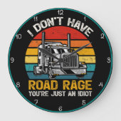 ノーロードレイジ、あなたはは単なる愚か ラージ壁時計 (正面)