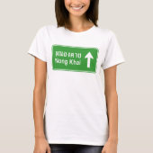 ノーンコーイ注意 タイの高速道路の交通標識 ⚠ Tシャツ (正面)