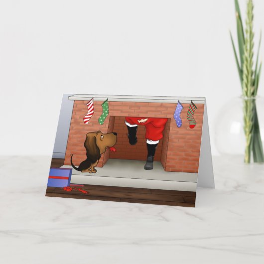 『ノーン・お尻・ア・ブラッドハウンド・クリスマス』 シーズンカード (正面)