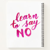 ノー学と言う – ピンク ノートブック (裏面)